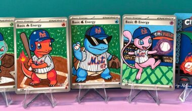 Painted more Pokemon as Mets players