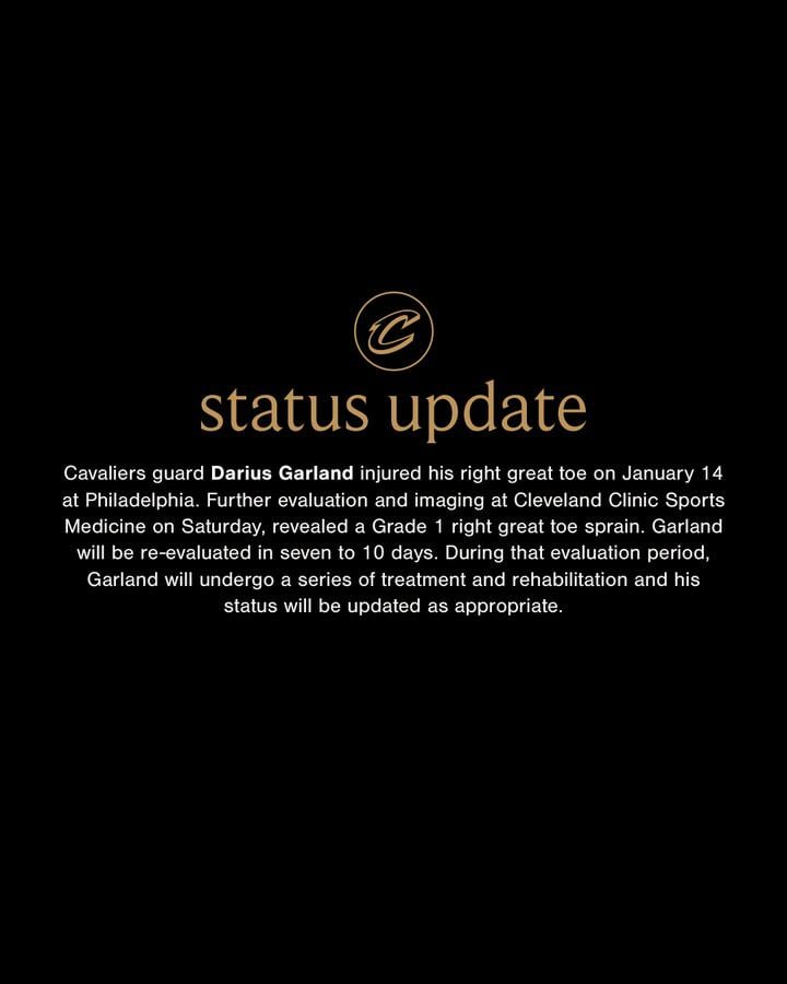 Garland with RIGHT great toe sprain Grade 1, reevaluated in seven to ten days