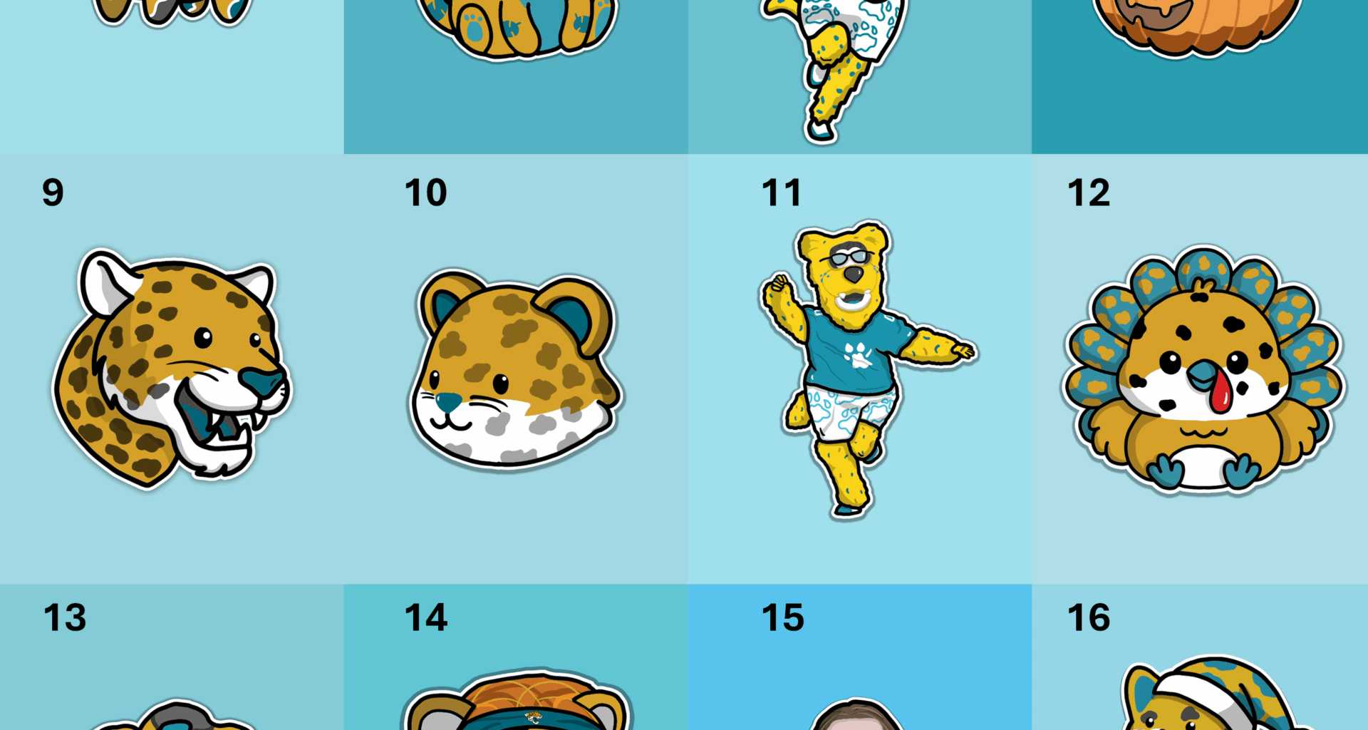 My 2025 Jacksonville Jaguars Doodles From The Season :) Do you have a favorite?