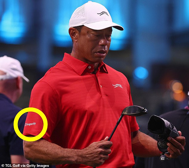Gainey noted Woods recently signed a deal with Insperity, which now features on his shirts