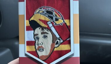 Bought these cursed Wolfie socks, gonna wear them to the game tomorrow