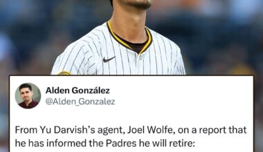 Yu Darvish's decision to retire has not not been made yet