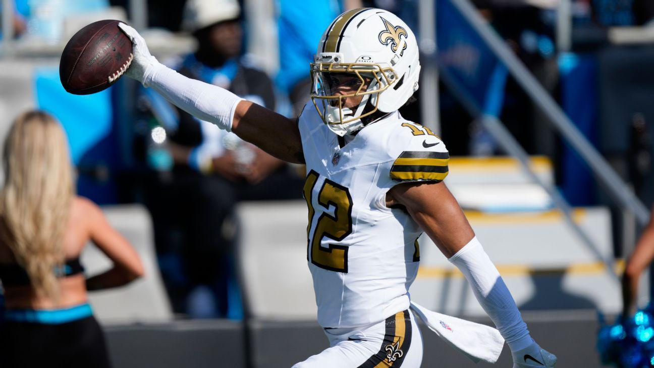 (ESPN) Source: Saints' Chris Olave out for finale due to blood clot