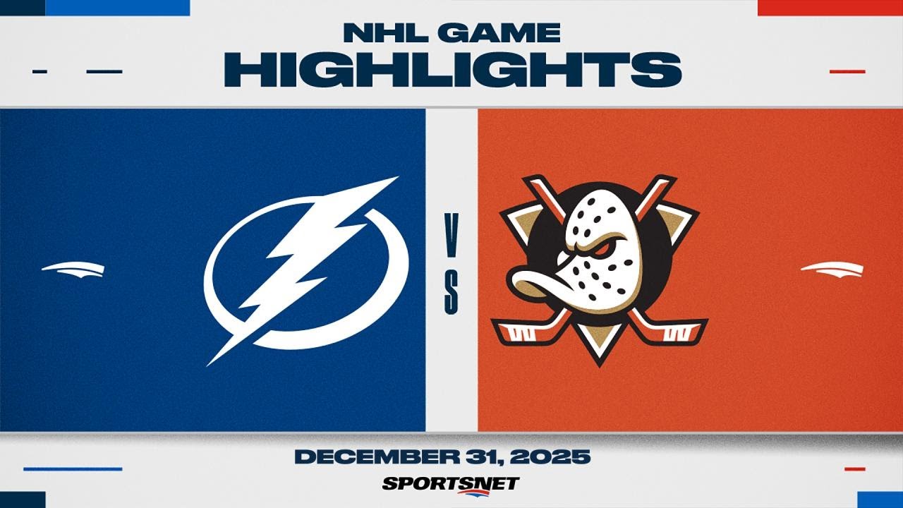 NHL Highlights | Lightning vs. Ducks - December 31, 2025