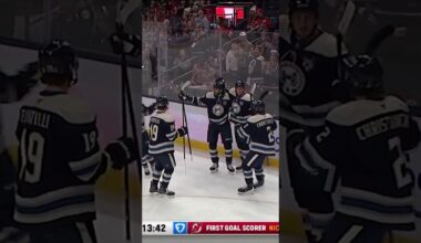 MASON MARCHMENT SCORES HIS FIRST GOAL ON CBJ HOME ICE!!! 💥