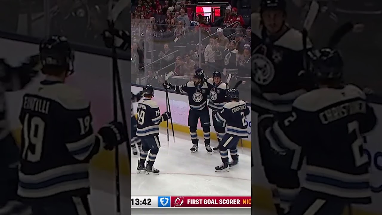 MASON MARCHMENT SCORES HIS FIRST GOAL ON CBJ HOME ICE!!! 💥