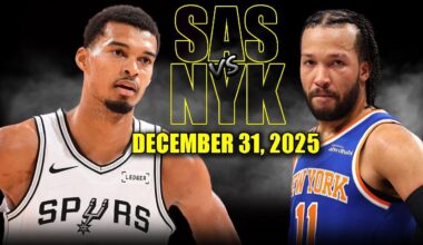 San Antonio Spurs vs New York Knicks Full Game Highlights – December 31, 2025 | NBA Season