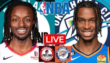 LIVE: PORTLAND TRAIL BLAZERS vs OKLAHOMA CITY THUNDER | NBA | PLAY BY PLAY | SCOREBOARD