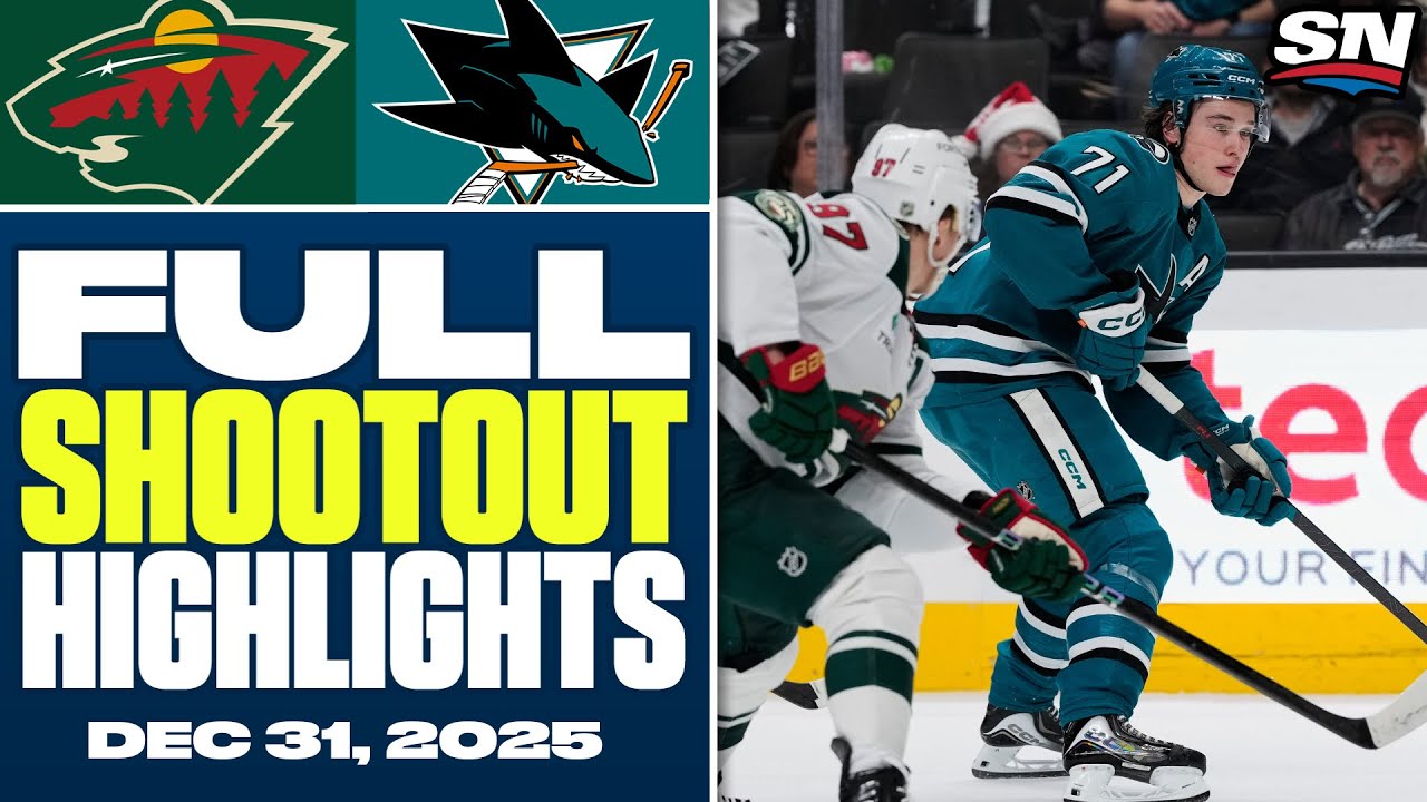 Minnesota Wild at San Jose Sharks | FULL Shootout Highlights - December 31, 2025