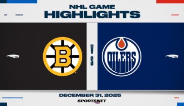 NHL Highlights | Bruins vs. Oilers - December 31, 2025