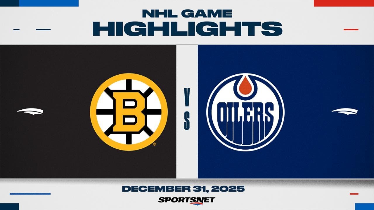 NHL Highlights | Bruins vs. Oilers - December 31, 2025