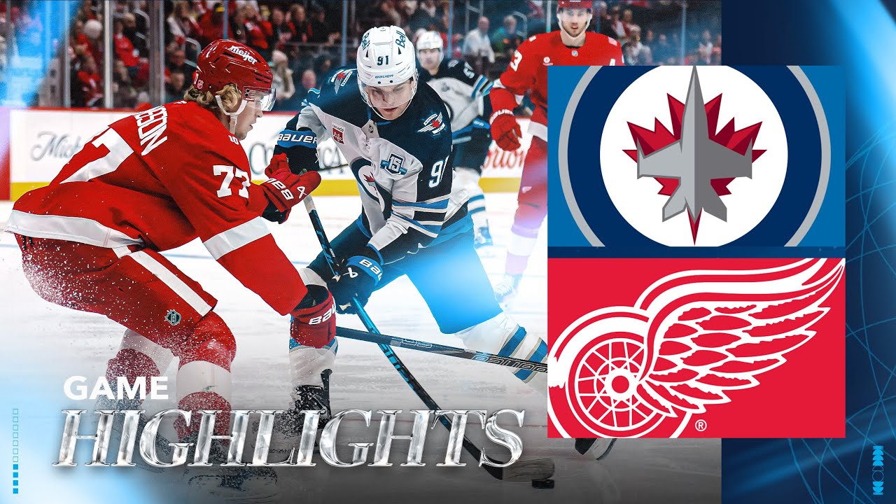 Detroit Red Wings vs. Winnipeg Jets - Game Highlights
