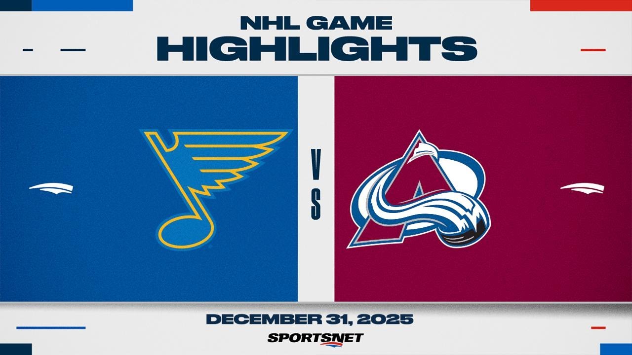 NHL Highlights | Blues vs. Avalanche - December 31, 2025