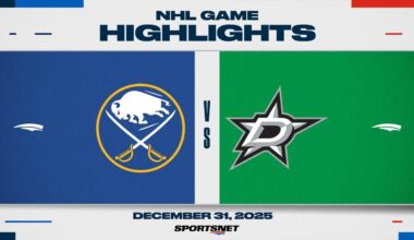 NHL Highlights | Sabres vs. Stars - December 31, 2025