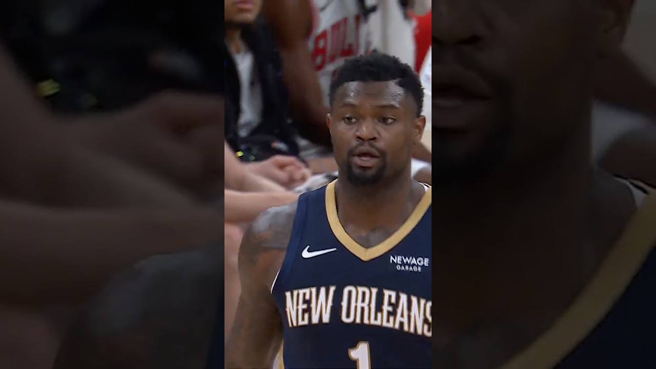 Zion Williamson off the glass SLAM #pelicans #shorts