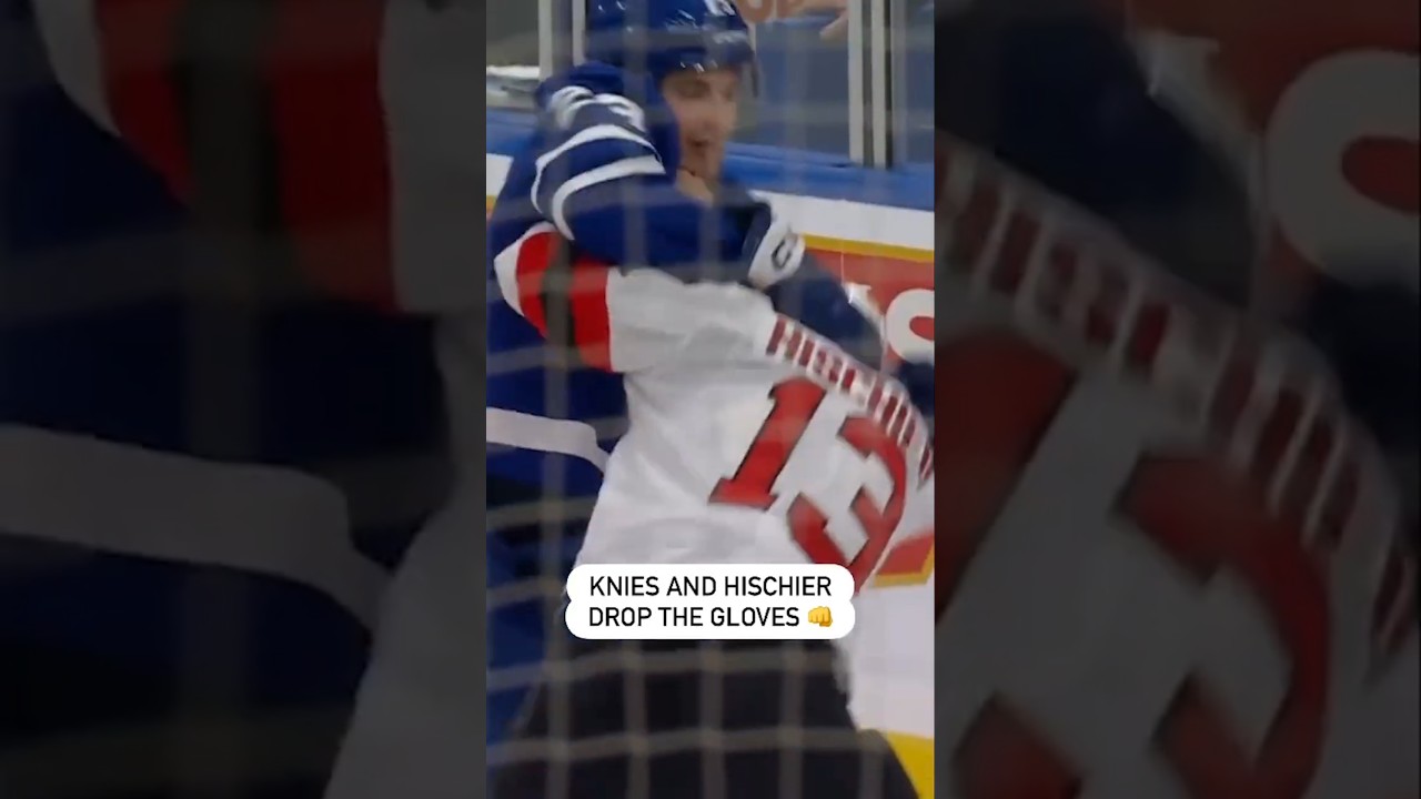 Matthew Knies and Nico Hischier Drop The Mitts! 🥊