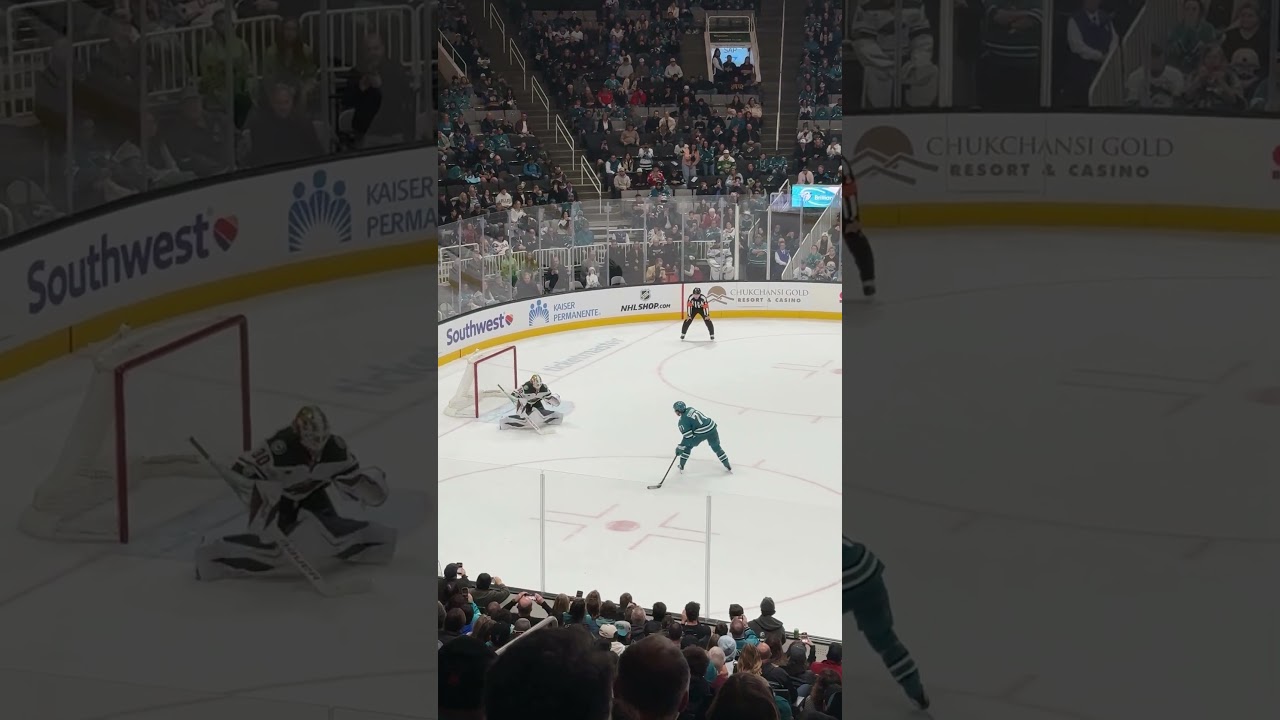 Celebrini scores his shoot out opportunity against the Wild to end 2025. Let’s go sharks! #sjsharks