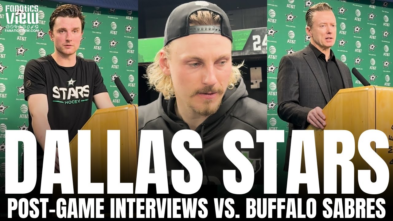 Thomas Harley, Roope Hintz, Mavrik Bourque & Glen Gulutzan Recap Dallas Stars Loss vs. Buffalo
