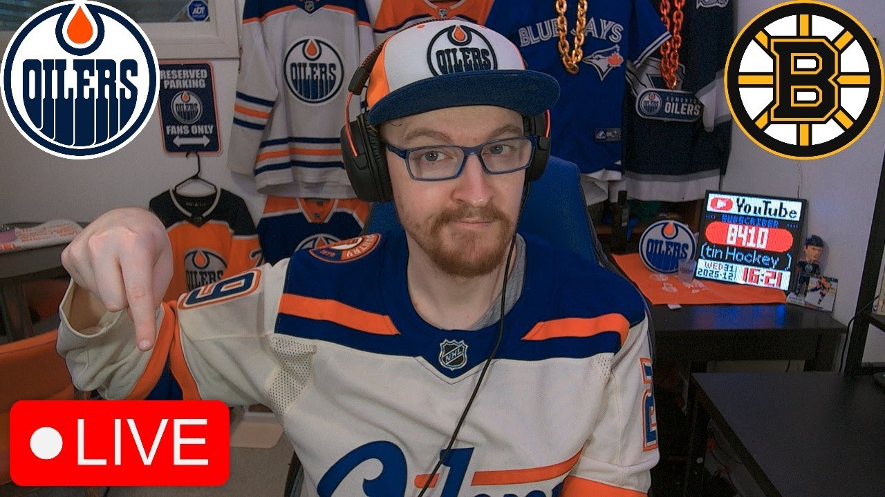 EDMONTON OILERS VS BOSTON BRUINS LIVE | OILERS FAN REACTION & COMMENTARY