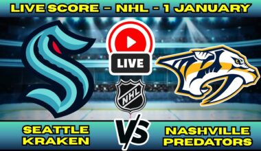 🔴 Seattle Kraken vs Nashville Predators | NHL PLAY BY PLAY | Live Score Update 1 January