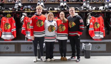 A special morning with the Blackhawks❤️
