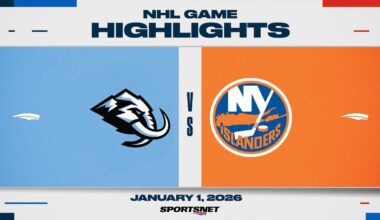 NHL Highlights | Mammoth vs. Islanders - January 1, 2026