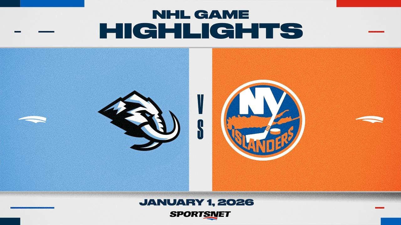 NHL Highlights | Mammoth vs. Islanders - January 1, 2026