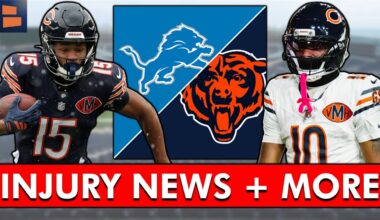 Chicago Bears News: Injury Updates On Rome Odunze, Luther Burden, Ozzy Trapilo + Lions Injury Report
