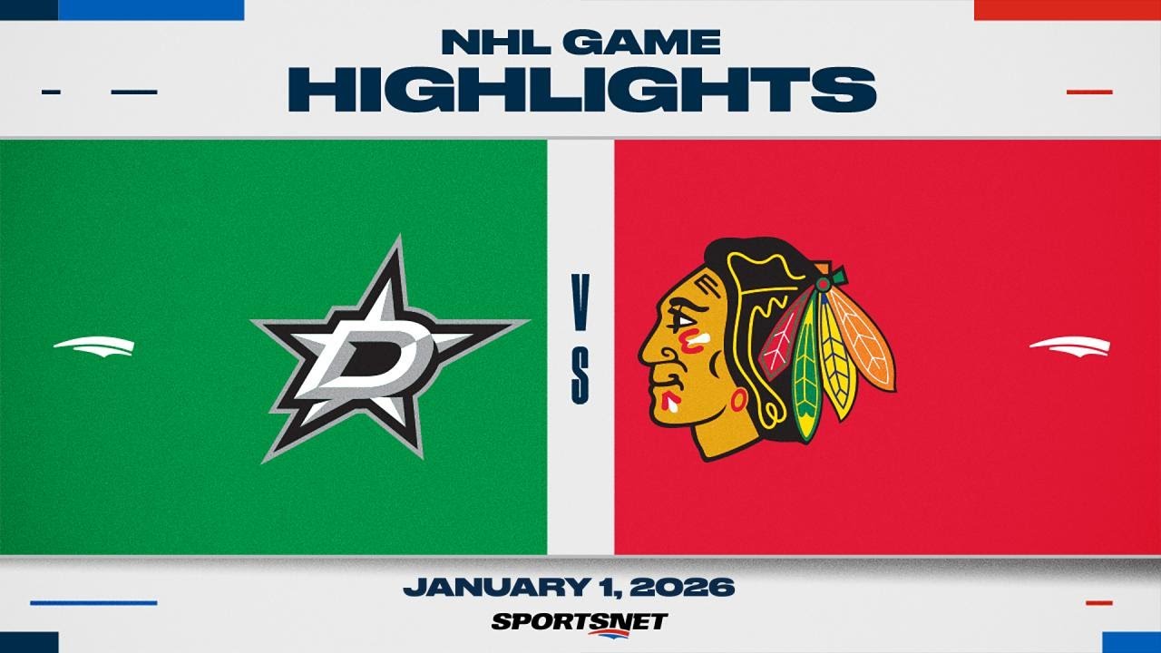 NHL Highlights | Stars vs. Blackhawks - January 1, 2026