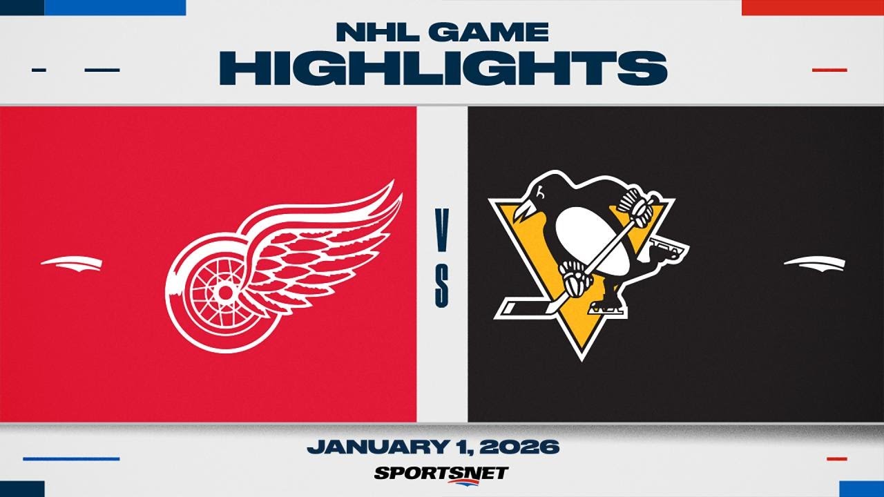 NHL Highlights | Red Wings vs. Penguins - January 1, 2026