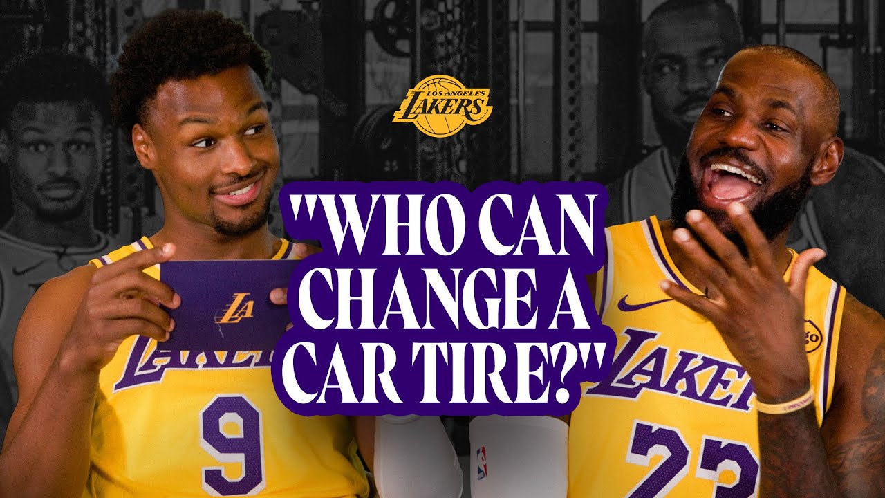 LeBron and Bronny James Answer Our BIGGEST Questions | Spill the Tea