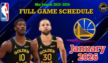 GOLDEN STATE WARRIORS SCHEDULE JANUARY 2026 | WARRIORS Full Games Schedule for Nba season 2025-26