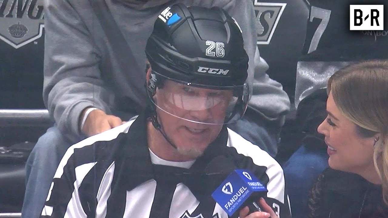 Will Ferrell Wears a Full Referee Uniform at an LA Kings Game