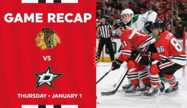 Blackhawks vs. Stars Game Highlights | 1.1.26