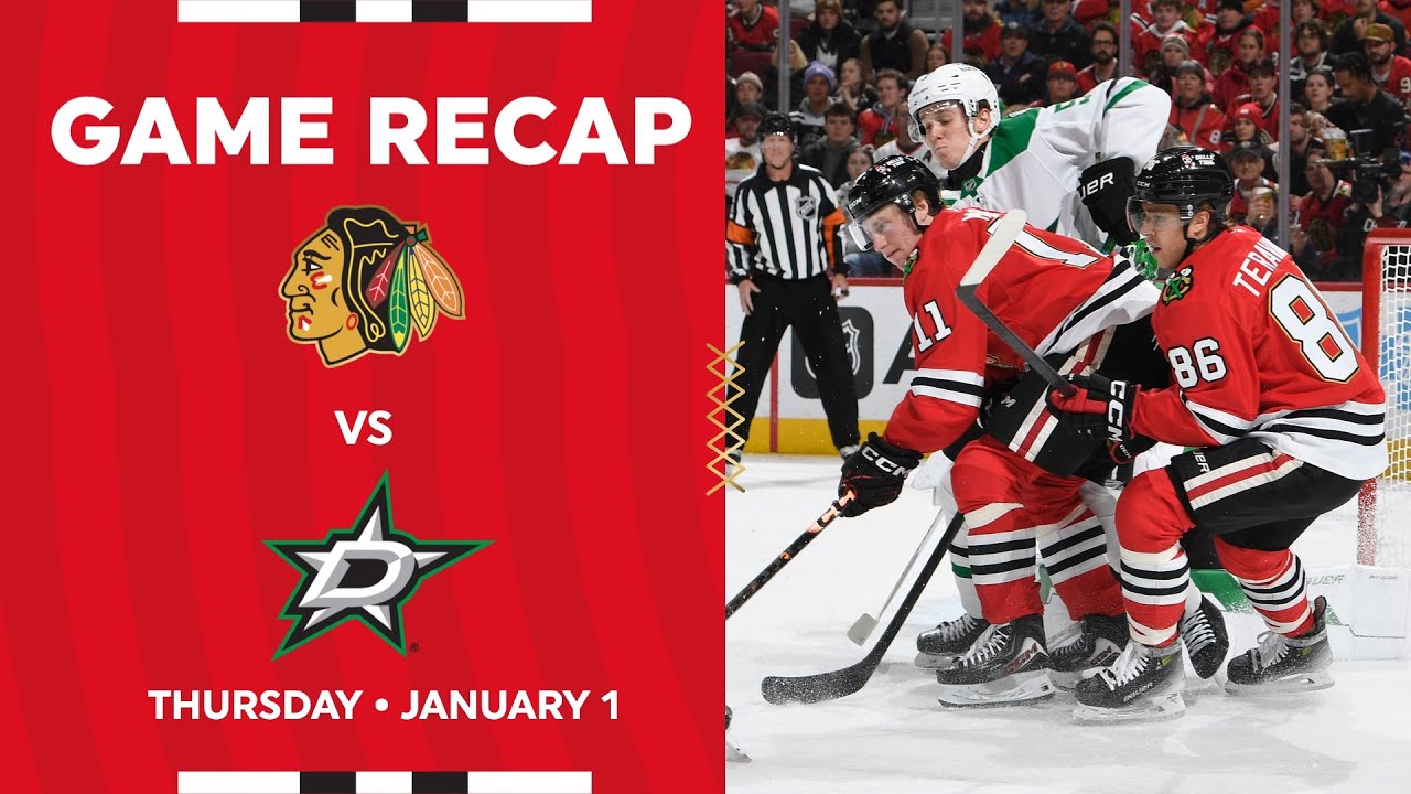 Blackhawks vs. Stars Game Highlights | 1.1.26