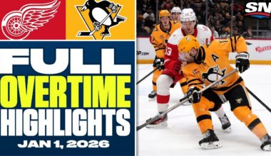 Detroit Red Wings at Pittsburgh Penguins | FULL Overtime Highlights - January 1, 2026