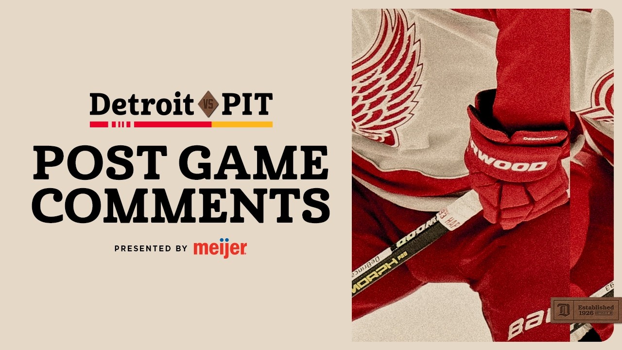 Dylan Larkin, Alex DeBrincat, Todd McLellan Post Game @ PIT | Jan. 1, 2026