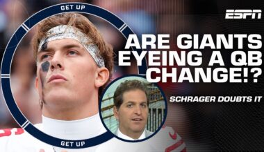 Should the Giants MOVE ON from Jaxson Dart⁉️ + Analyzing top QBs in 2026 NFL Draft | Get Up