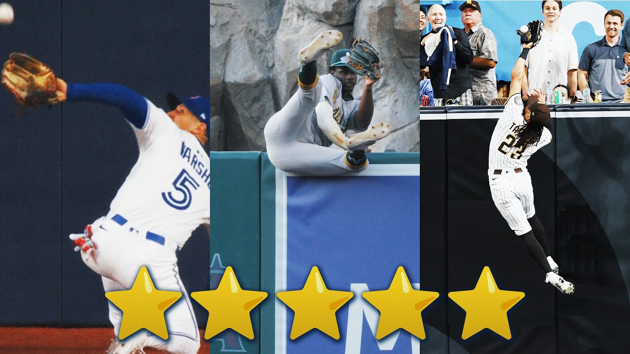 5-star catches across MLB in 2025! ⭐️⭐️⭐️⭐️⭐️ (Best defensive plays!)