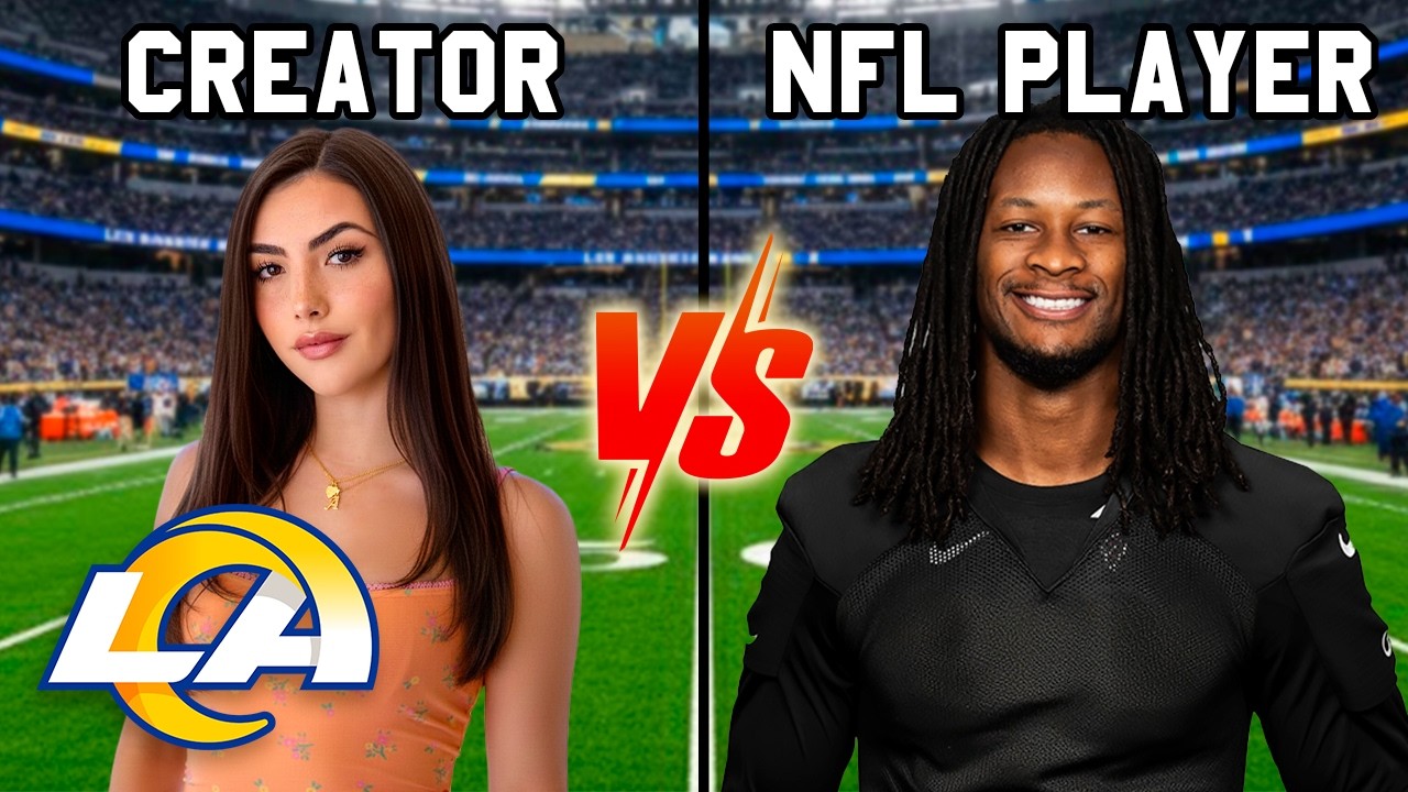 Todd Gurley Puts Andrea Botez Through Rams Training – NFL R2EZ powered by Verizon
