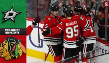 Chicago Blackhawks vs. Dallas Stars (1/1/25) | Game Highlights | CHSN Blackhawks