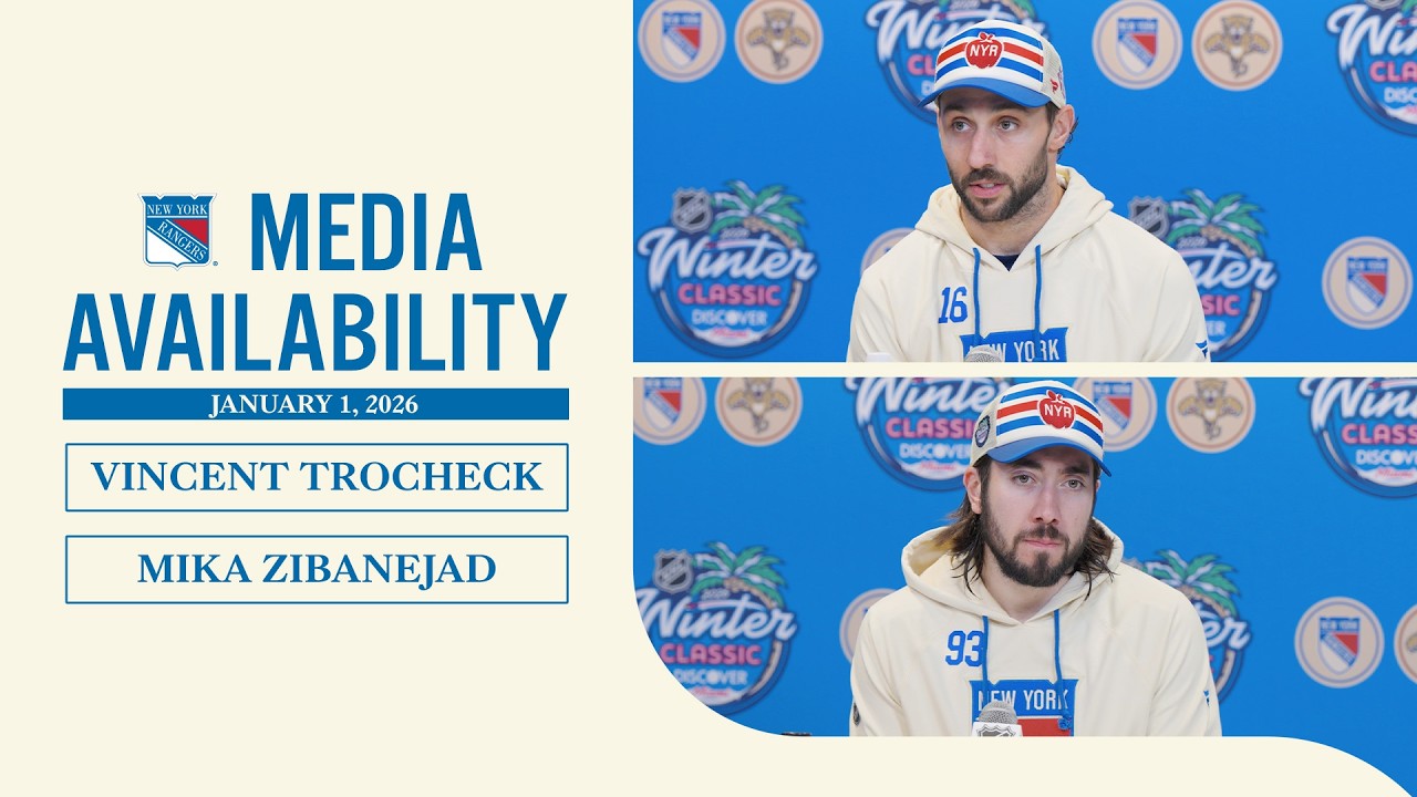 NYR Winter Classic Practice: Vincent Trocheck and Mika Zibanejad | Jan. 1, 2026
