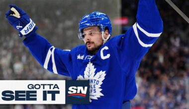 GOTTA SEE IT: Maple Leafs' Auston Matthews Erupts For A Hat Trick vs. Jets