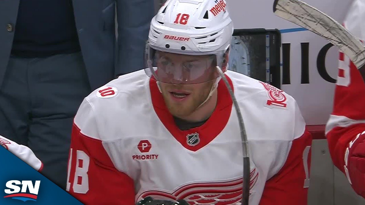 Red Wings' Andrew Copp Gifted Easy Goal After Wild Bounce Off The Glass
