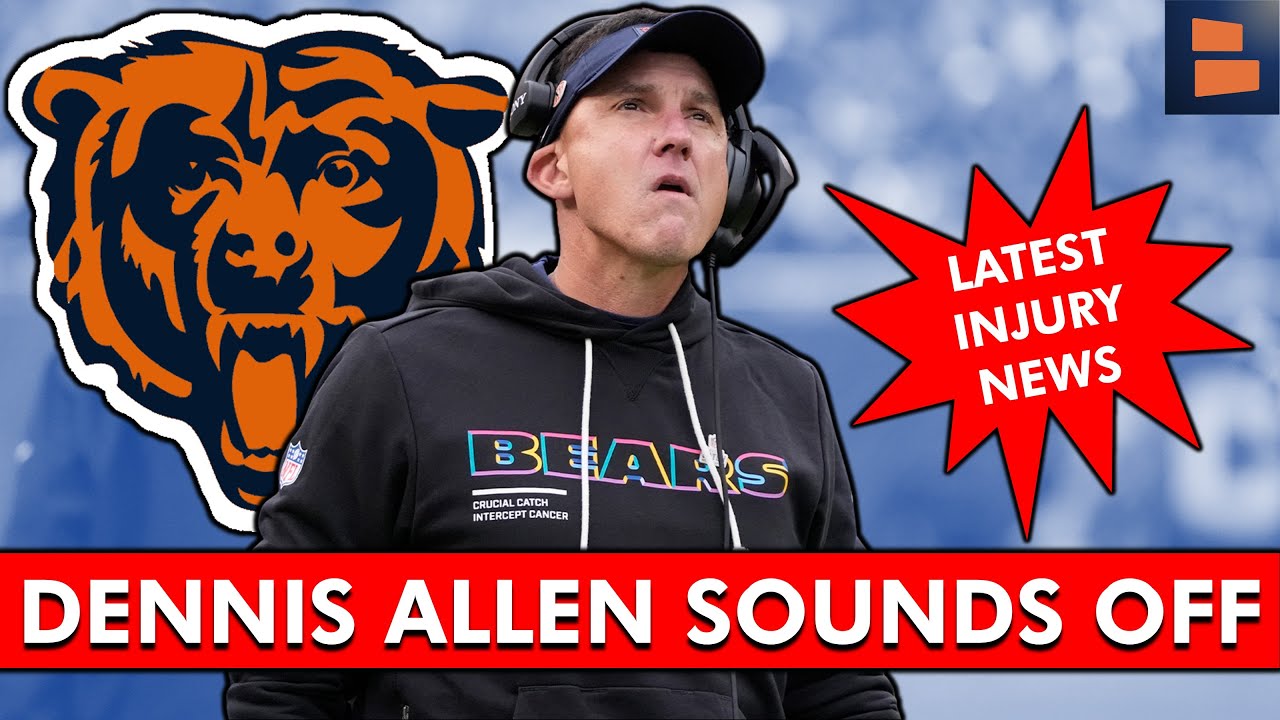 Dennis Allen SOUNDS OFF On Chicago Bears Defense + BIG Bears Injury News Before Week 18 Lions Game