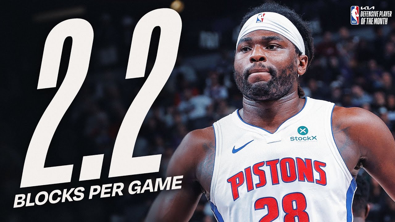 Isaiah Stewart Named @kia  Eastern Conference Defensive Player of the Month