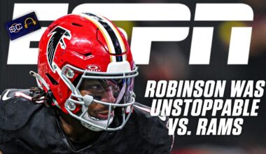 Bijan Robinson is in a 'LEAGUE OF HIS OWN' 🗣️ RC reacts to Falcons' MNF win vs. Rams | SC with SVP
