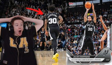 JULIAN CHAMPAGNIE THREE BALL! Reacting to Spurs vs Knicks!