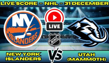 🔴 New York Islanders vs Utah Mammoth | NHL PLAY BY PLAY | Live Score Update 31 December