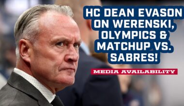 HC Dean  Evason on Zach Werenski, Winter Olympics and Buffalo Sabres Matchup | Media Availability